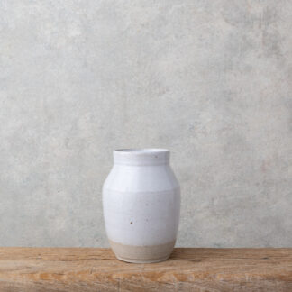 Vase Terre blanche pyritée émaillée 16 x 12 cm 2023