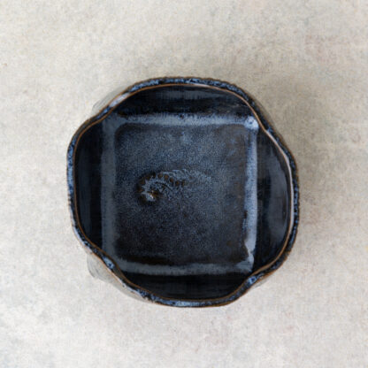 Pot ouvert Grès roux avec émail. 9,5 x 14,5 cm 2023