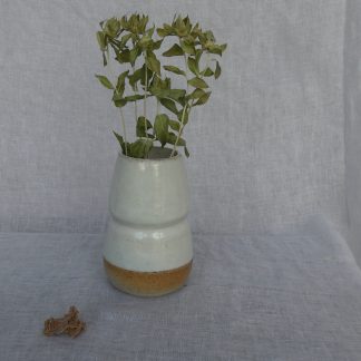 Vase Terre blanche pyritée 17 x 10,5 cm 2024