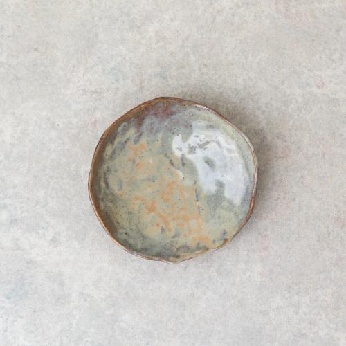 Coupelle. Grès pyrité avec émail. 4 x 14 cm 2024